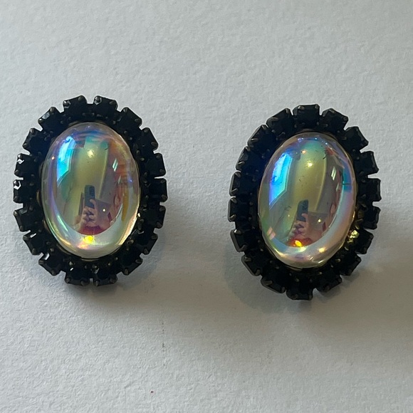 Loren Hope Iridescent and Black Earrings - Picture 1 of 3